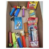 Lot of Pez Candy Dispensers, & More