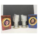 2 Lord of the Rings Glass Goblets w Boxes