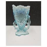 Antique Northwood Opalescent Glass Vase 5.5" H
