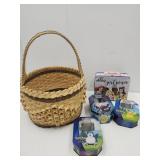 VTG Fruit Basket, Pokemon Tins & Lunch Box