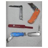 Lot of Pocket Knives & Box Cutter Knives