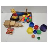 Lot Baby Toys-Winnie the Pooh, Wood Blocks,+
