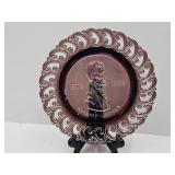 LE Smith Abraham Lincoln Carnival Glass Plate