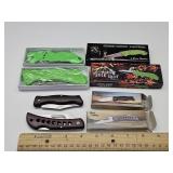 NIB Pocket Knives 7" - 10"