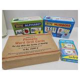 Lot Of 4 Educational Flash Cards