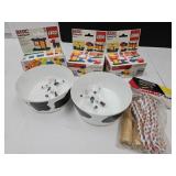 Cow Cereal Bowls, LEGOS & Jump Rope