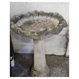2 Pc Concrete Bird Bath 22 x 29" H