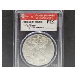 Graded MS69 2012 S Silver Eagle Dollar Coin