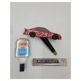3 Beer Taps; Bud Lite, Genesee & NASCAR