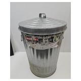 Galvanized Trash Can 16 x 24 h With Lid