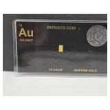 1/4 Grain .9999 Fine Gold w COA