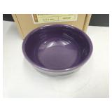 Longaberger Pottery-Eggplant Sm Low Bowl
