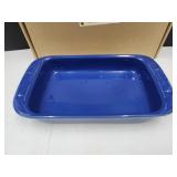 Longaberger Pottery-Blue 2Qt Baking Dish