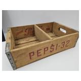 Vintage Pepsi Cola Soda Advertising Crate