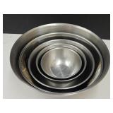 Nesting Stainless Steel Mixing Bowls Up To 13" W