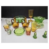 LE Smith 5 3/4" Bowl, Amber Glass +