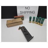 12 GA Shot Gun Shells,Cart Mag w 5 Rds Ammo & Box