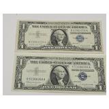 1957 A & B One Dollar Silver Certificate