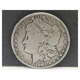 1901 O  Silver Morgan Dollar Coin