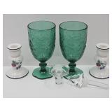 Decanter Stoppers, Princess House Candle Holders+