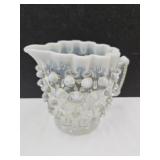 Elson Dew Drop While Opalescent Spooner Creamer