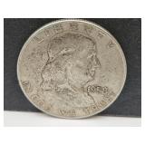 1958 D Silver Franklin Half Dollar Coin
