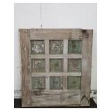 Primitive Wood Door Panel  30 x 33"