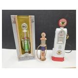 3 Gas Pump Replicas; CONOCO, BUFFALO & UNION 76
