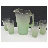 MCM Frosted Blendo Pitcher & Glasses