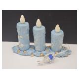 Rare Ceramic Mold Christmas Light Up Cnadles