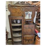 Antique Tiger Oak Secretary Cabinet
