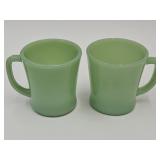 2 Fire King Jadite Coffee Mugs