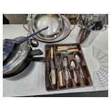 Kitchen Starter Pots, Pans, Utensils +