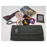 Lot of Vintage Scout Utensils, Book, Military Hat+