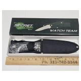 Secret Watch Team Knife with Sheath & Box