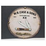 8" Case Metal KInife Sign