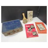 VTG Body Building Books, Lunchbox,& Musical