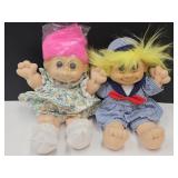 Vintage Russ Troll Dolls 13" H