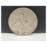 1963 D Silver Franklin Half Dollar Coin