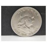 1951 S Franklin Silver Half Dollar Coin