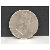 1950  Franklin Silver Half Dollar Coin