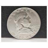 1952 Franklin Silver Hald Dollar Coin