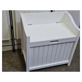 Modern White Storage or Toy Box 22 x 14 x 23" h