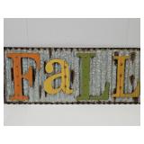 Galvanized FALL Sign  36 x 1.5" h