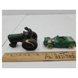 Vintage Auburn Toy Tractor & Auburn 4" L Car