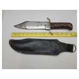 Bowie Knife w Sheath See Size