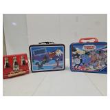 Metal Lunch Boxes-Thomas Train & Bullwinkle & Coke