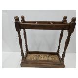 Wood Table BASE  24 x 10.5 x 27" high