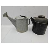 Galvanized Waterer & Railroad Can