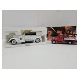 MATCHBOX Ford Fire Engine & 1933 Cadillac Town Car